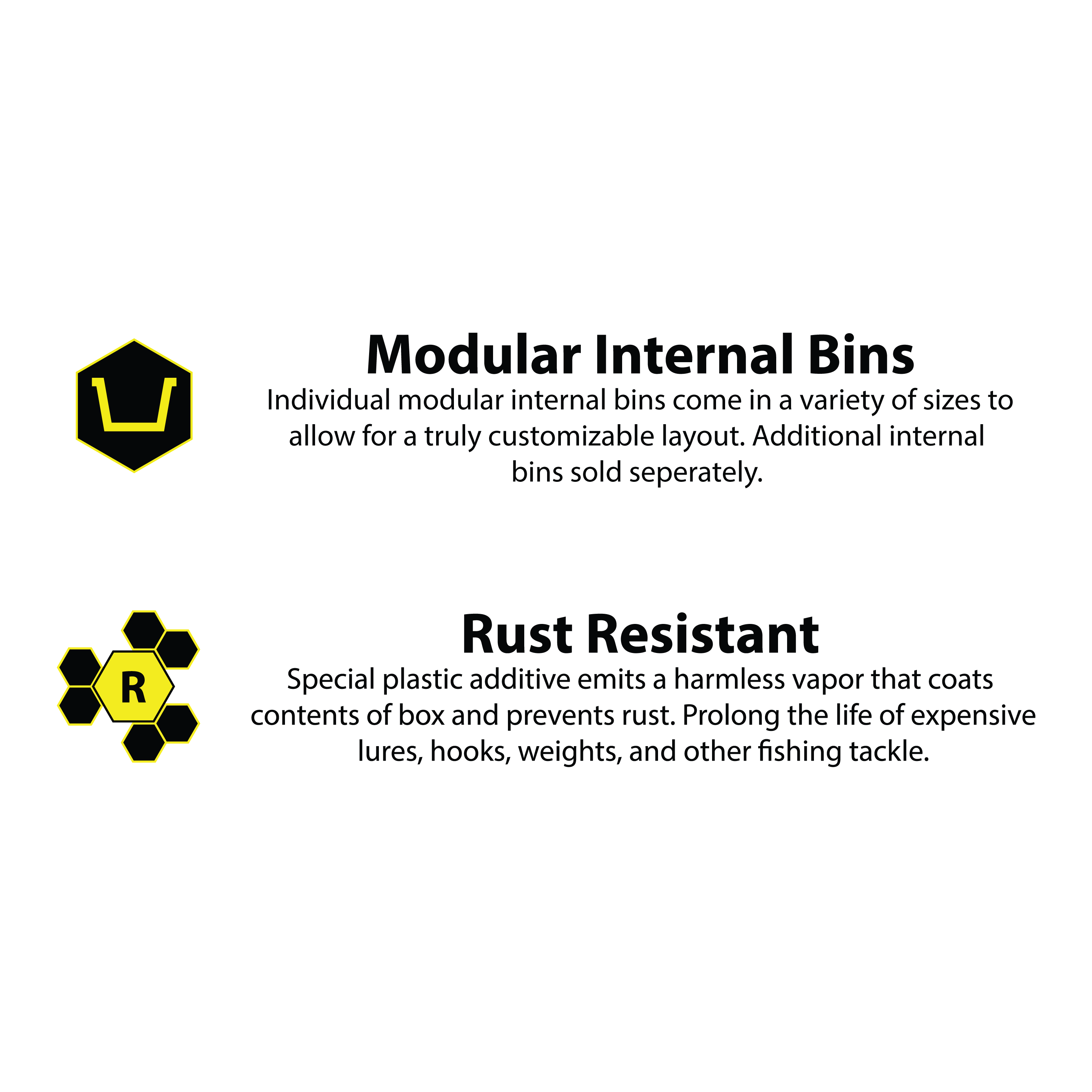 Modular Internal Bins | Rust Resistant
