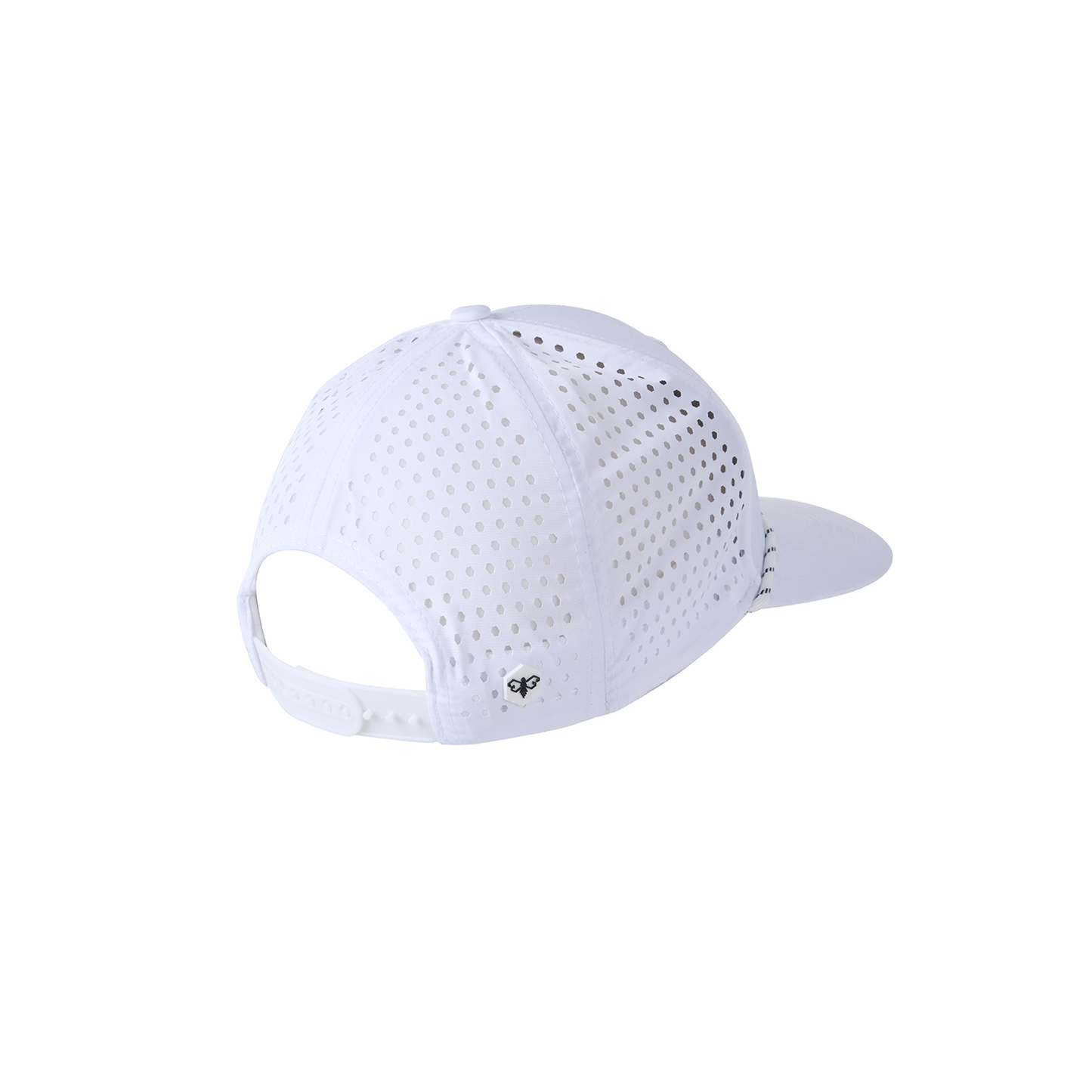 BUZBE Badge Performance Trucker Hat - White