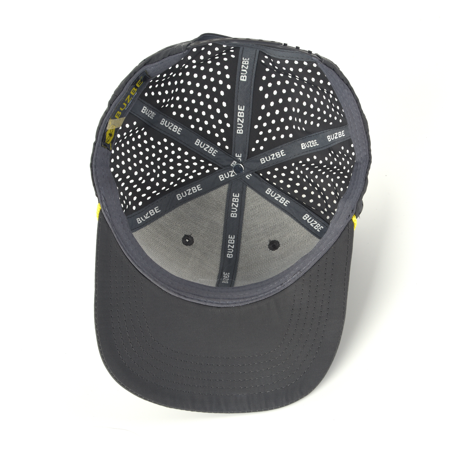 Bee Logo Performance Trucker Hat-Dark Grey