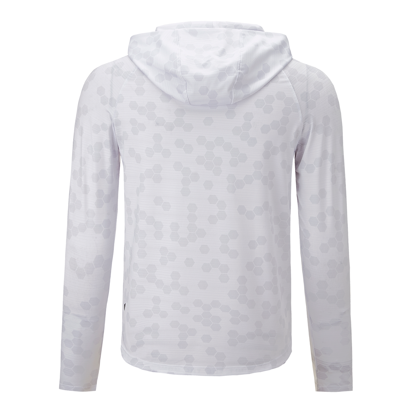 Name Badge LS Performance Hoodie - White Hex