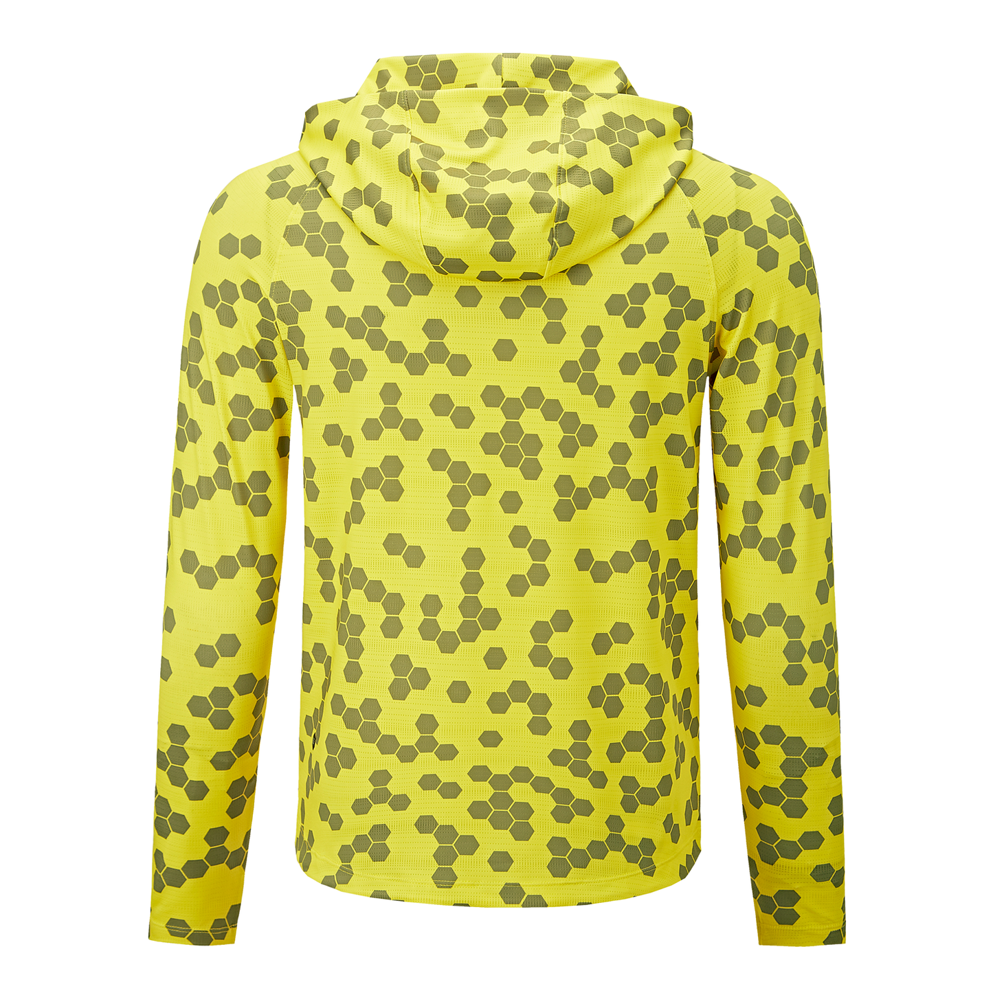 Name Badge LS Performance Hoodie - Yellow Hex