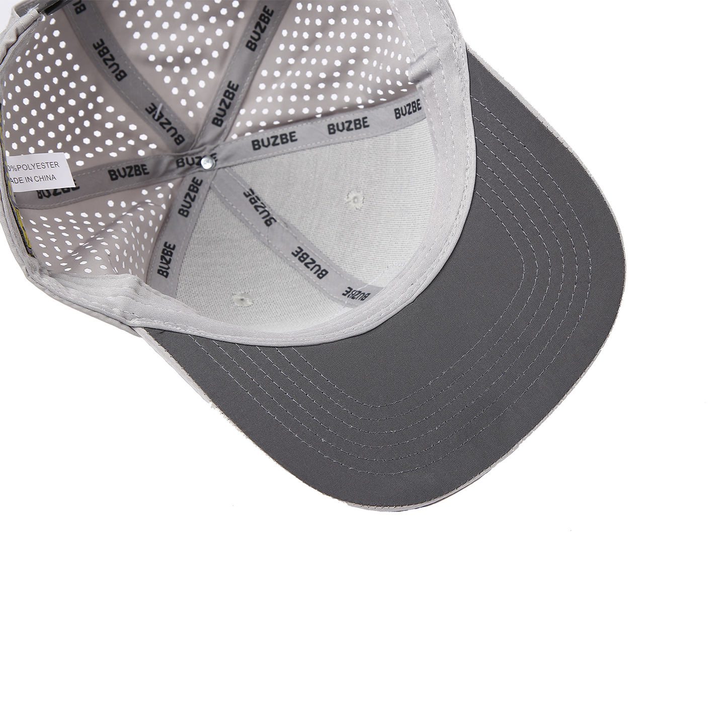 Bee Logo Performance Trucker-Light Grey