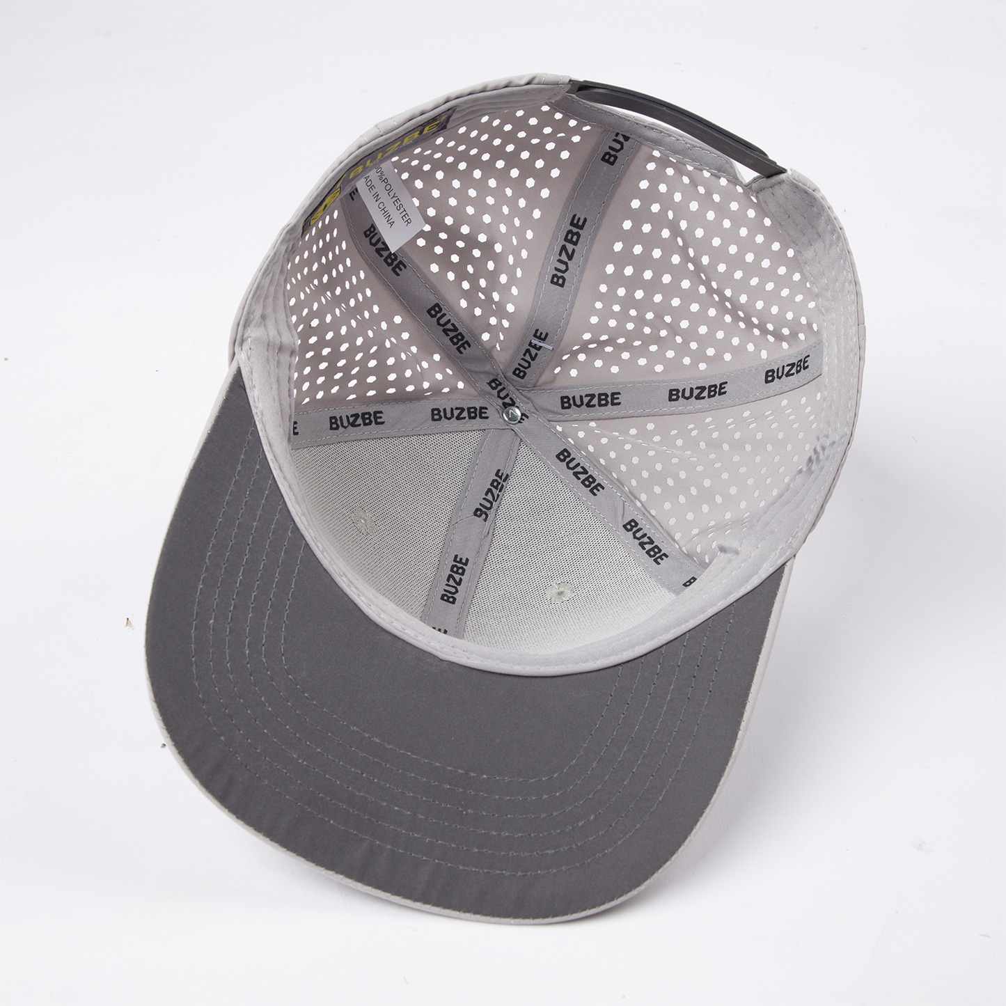 Bee Logo Performance Trucker-Light Grey