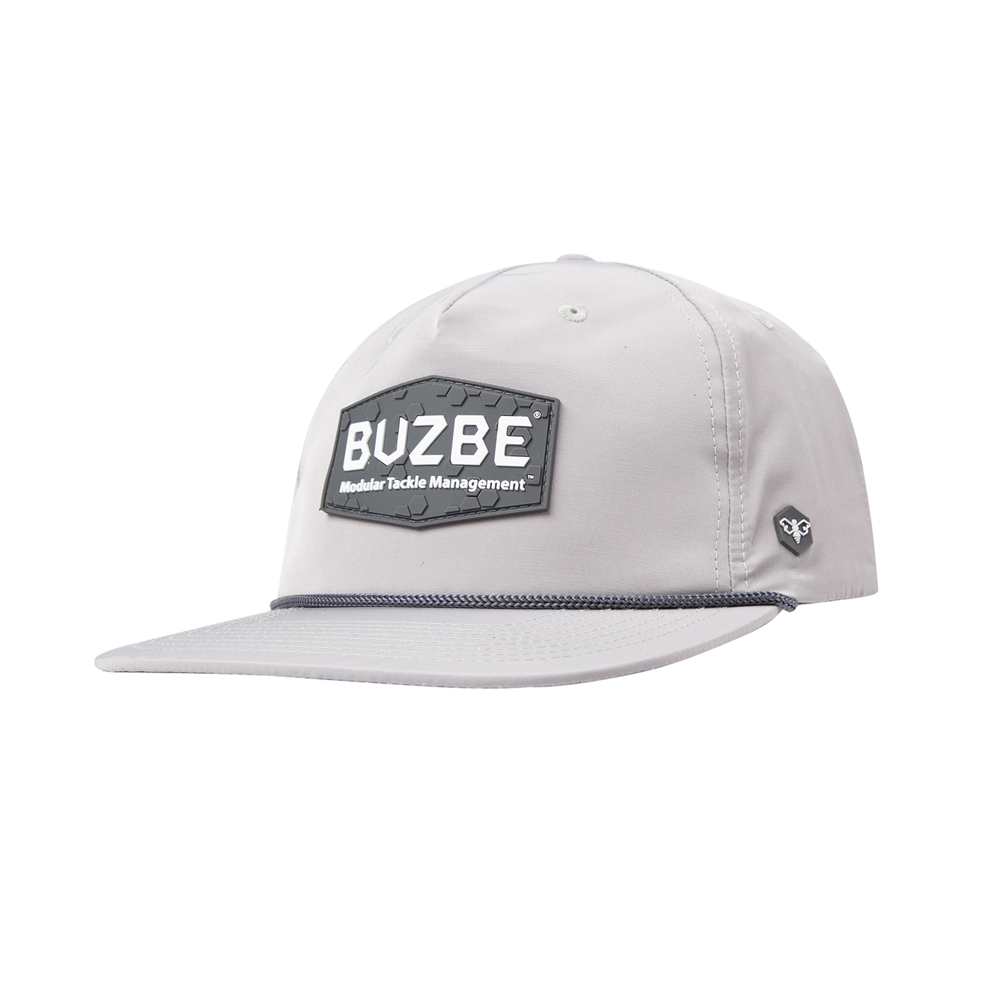 Multi-Hex Badge Rope Hat-Light Grey