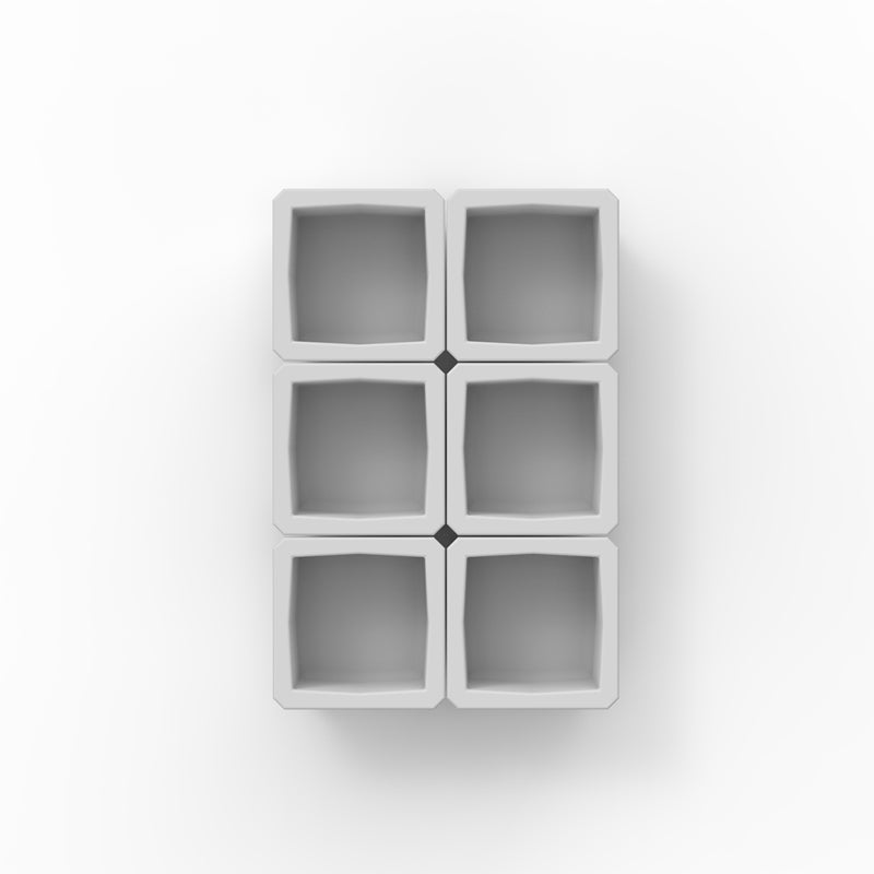 6 Customizable 1x1 Bins (1.6" x 1.6")