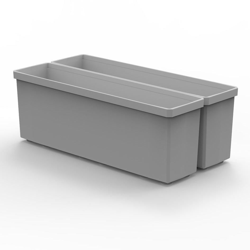 2 Customizable 1x4D (Deep) Bins (1.7" x 7.58")