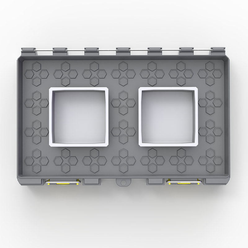 2 Customizable 2x2 Bins (3.56" x 3.56")