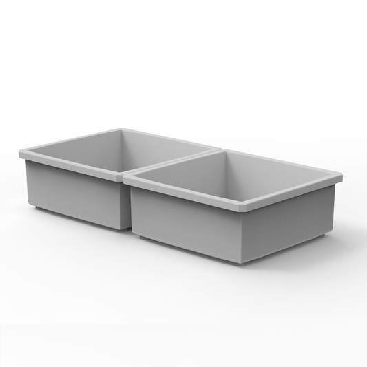 2 Customizable 2x2 Bins (3.56" x 3.56")