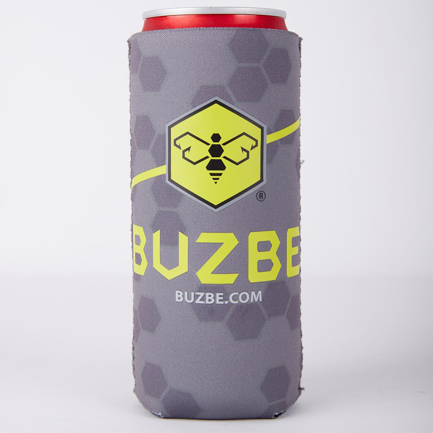 Buzbe Cc-sgh Can Cooler-Slim Grey Hex, Size: One Size