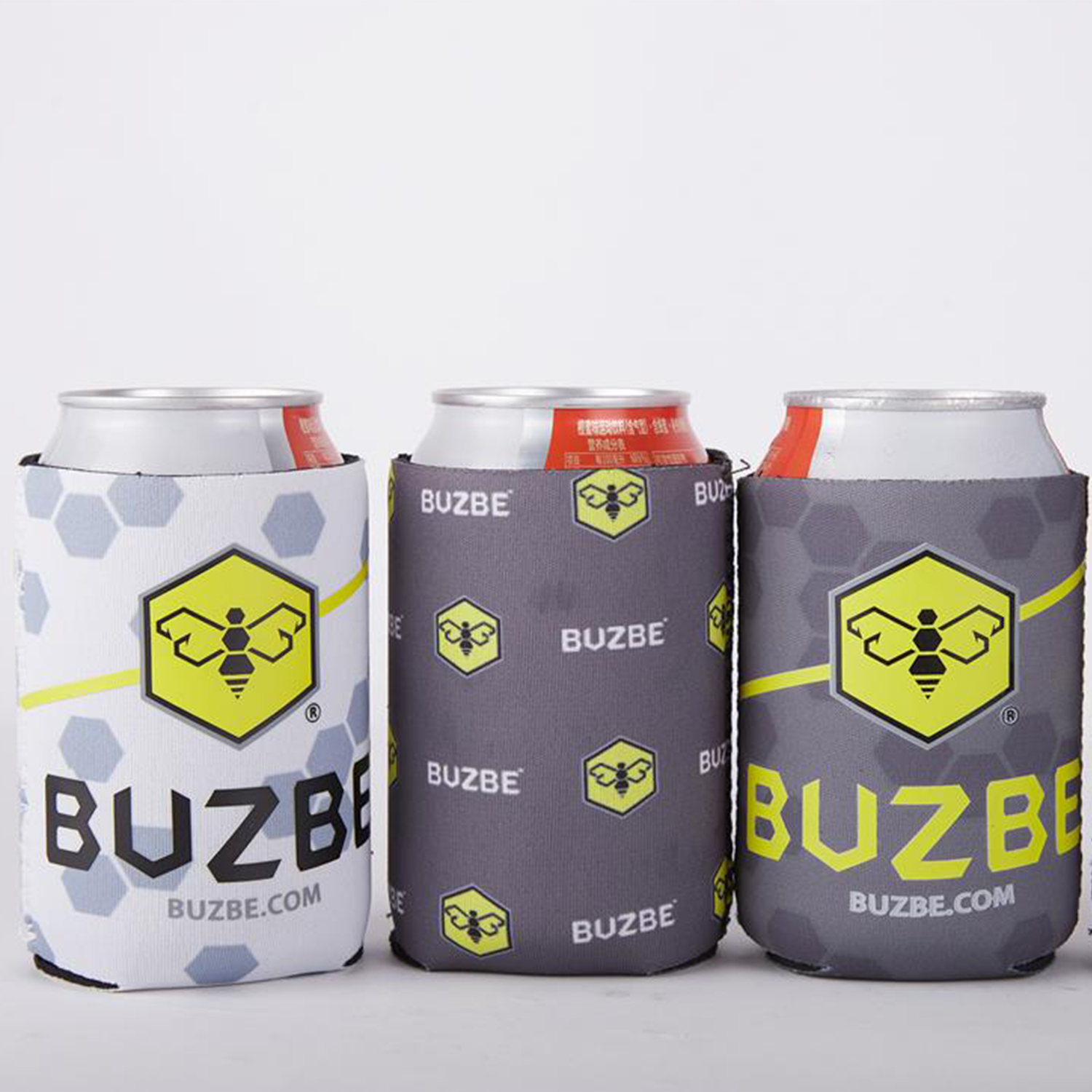 Buzbe Cc-sgh Can Cooler-Slim Grey Hex, Size: One Size