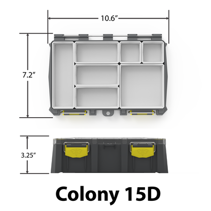 Colony 15D (Deep) Modular Tackle Box