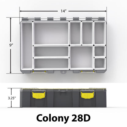 Cliff Crochet Soft Plastic Box - Custom Colony 28D (Deep)