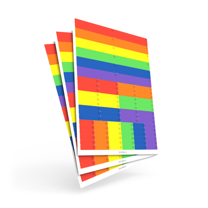 Waterproof Sticker Label Variety Pack - Color Rush