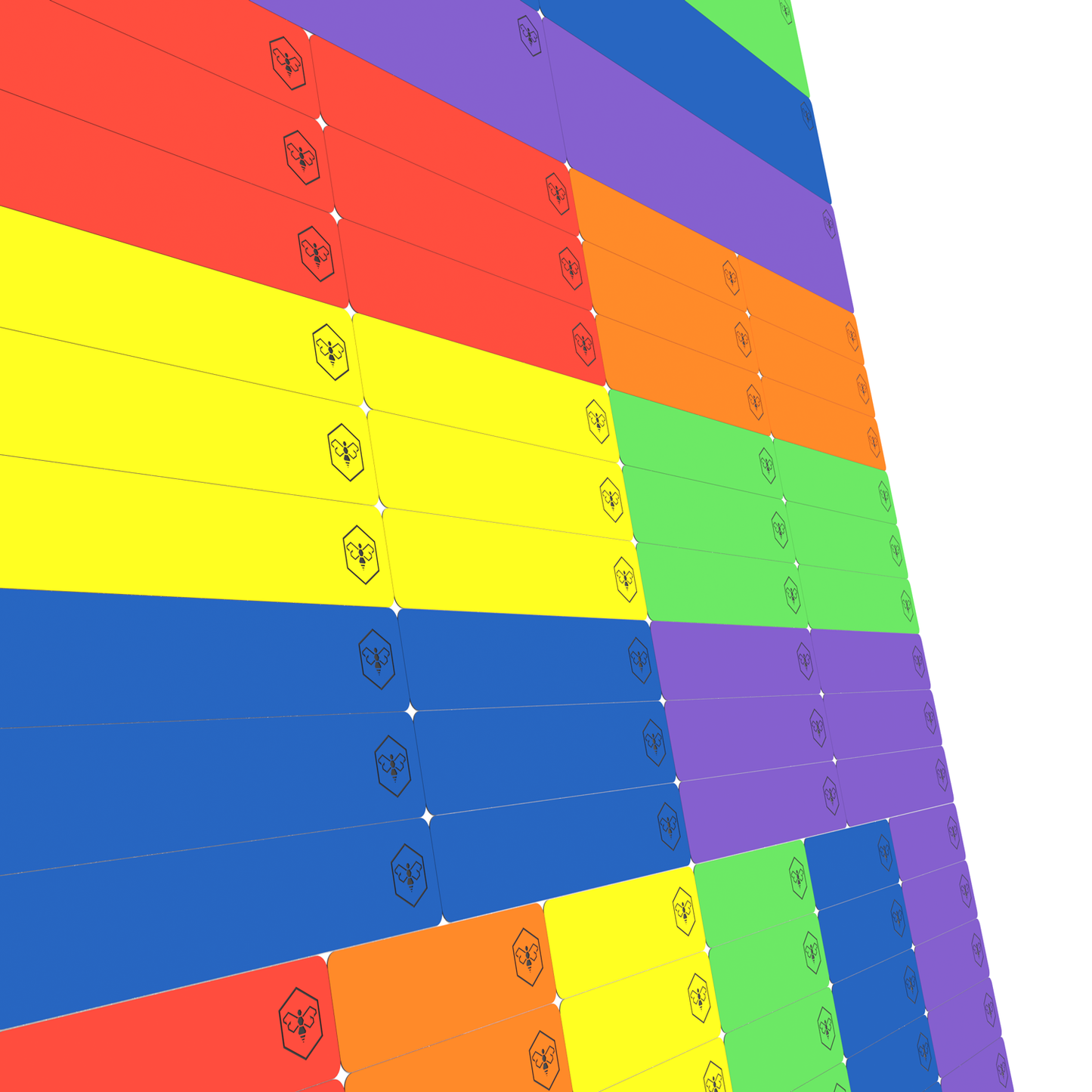 Waterproof Sticker Label Variety Pack - Color Rush