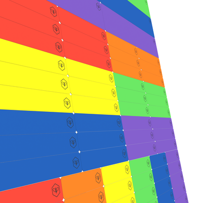 Waterproof Sticker Label Variety Pack - Color Rush