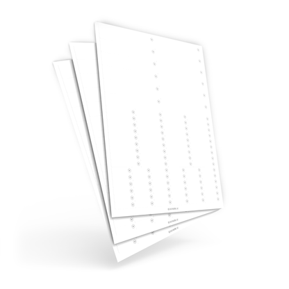 Waterproof Sticker Label Variety Pack - White