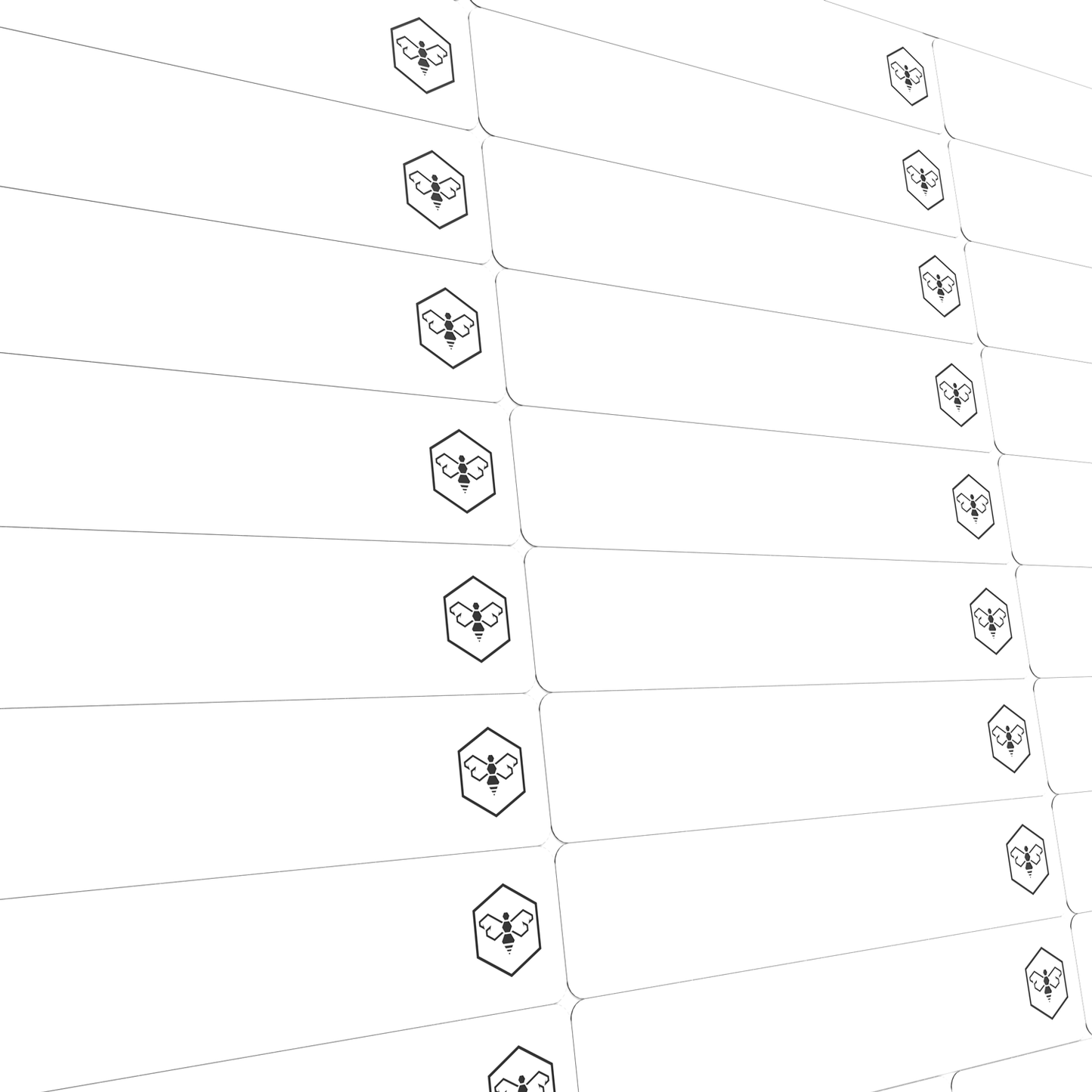 Waterproof Sticker Label Variety Pack - White