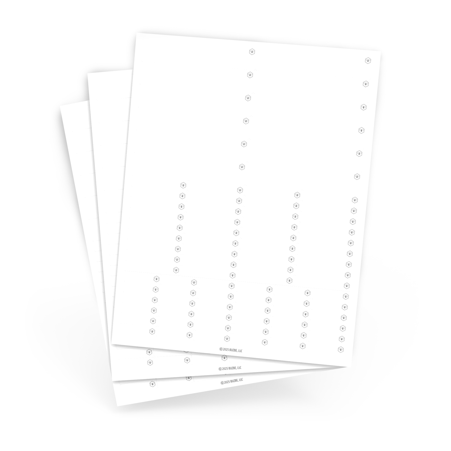 Waterproof Sticker Label Variety Pack - White