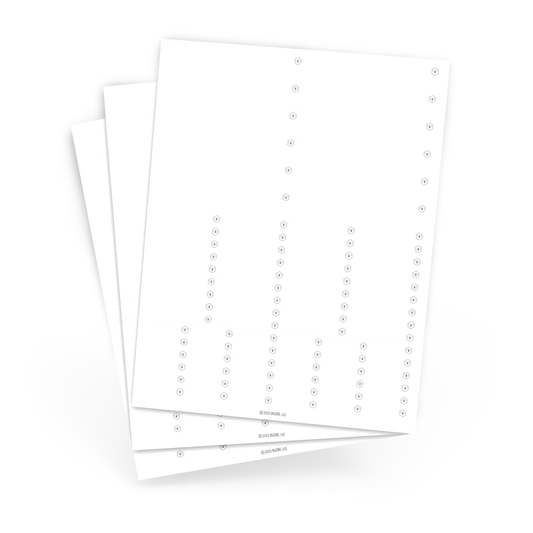 Waterproof Sticker Label Variety Pack - White