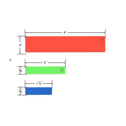 Waterproof Sticker Label Variety Pack - White