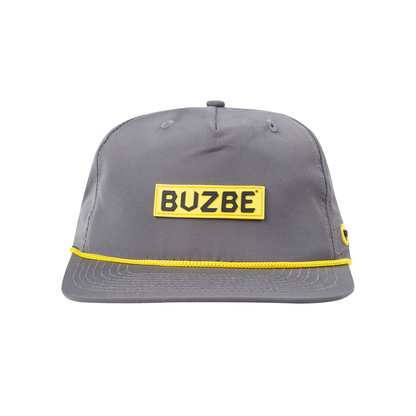 BUZBE Badge Rope Hat-Dark Grey Yellow Rope