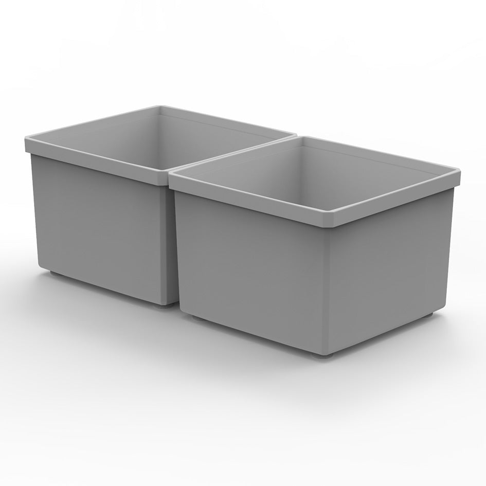 2 Customizable 2x2D (Deep) Bins (3.66" x 3.66")