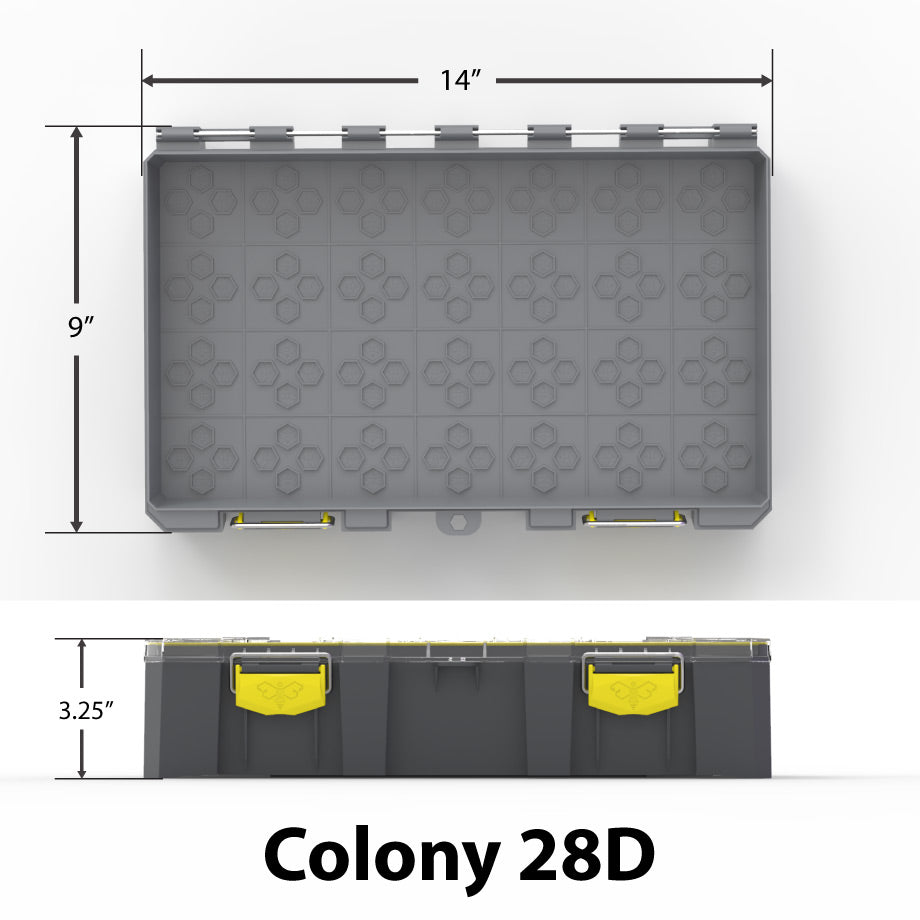 Buzbe Colony 28D Deep Modular Tackle Box