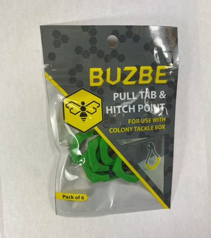 Pull Tab & Hitch Point - Pack of 6 - GREEN